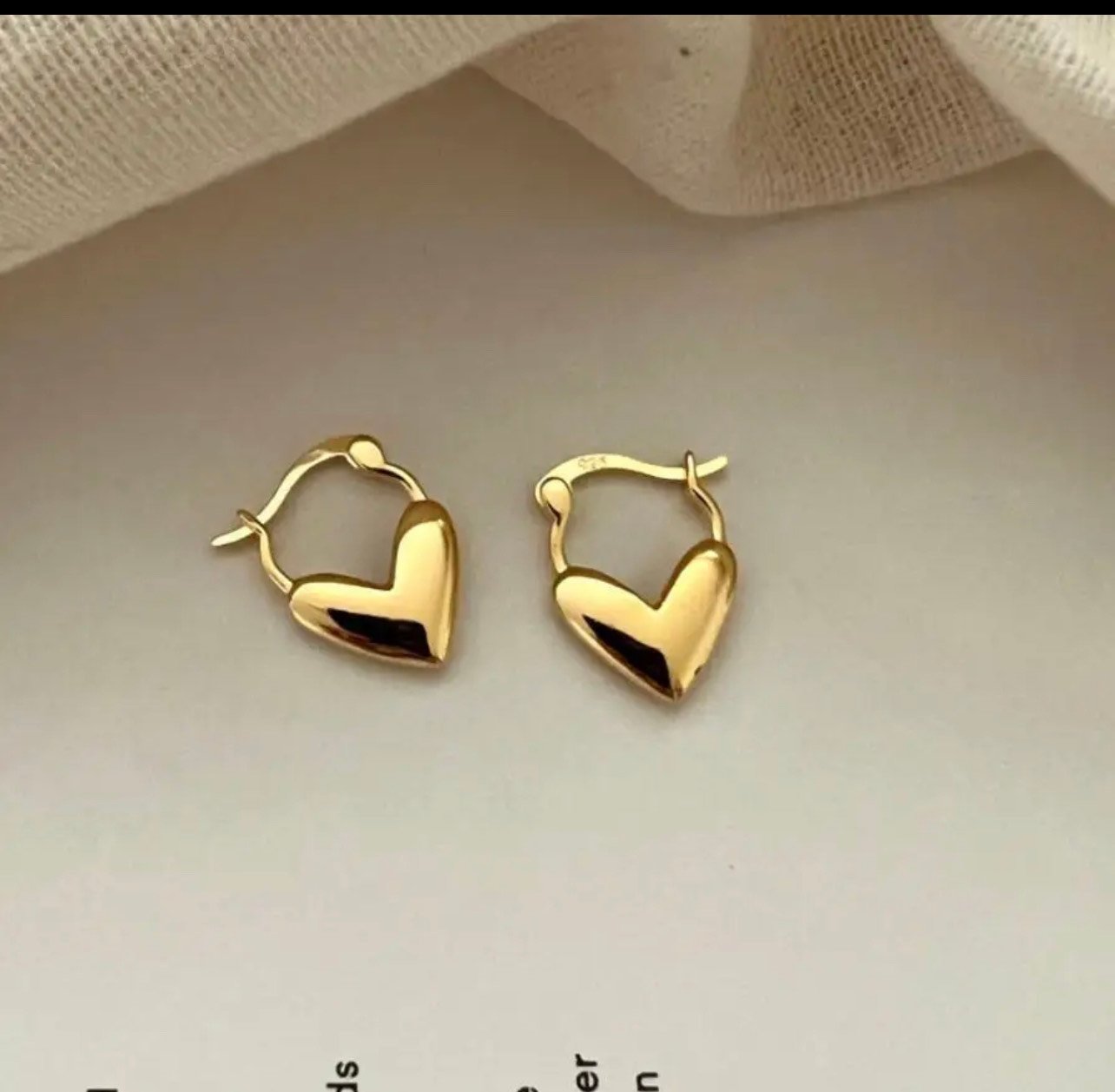 Boucles d'oreilles en argent sterling 925 plaqué or